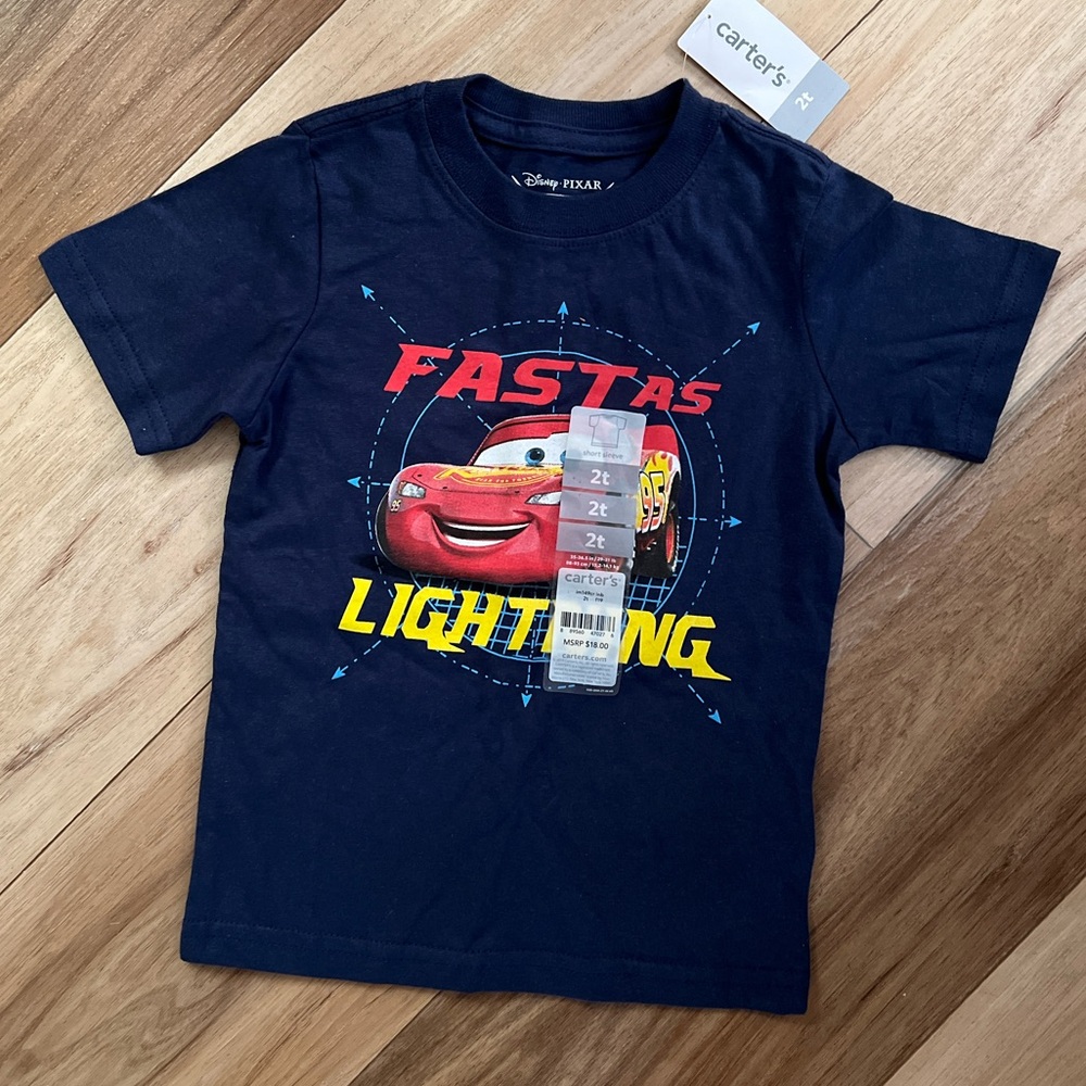 Disney Blue and Red Cars Tee Short Sleeve